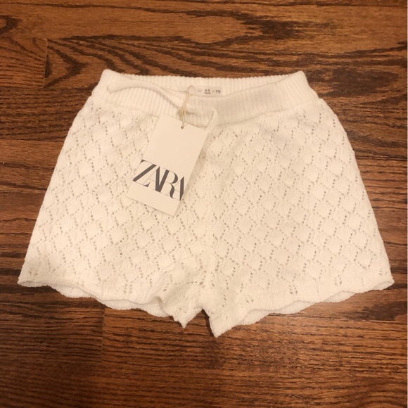 NEW Zara Crochet Shorts Size 4-5 Years - Picture 2 of 4